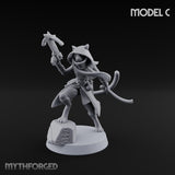 Torch And Map Bearing Tomb Raider C Miniature for Dungeons and Dragons, Pathfinder or other TTRPGs