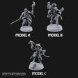 Torch And Map Bearing Tomb Raiders Miniature for Dungeons and Dragons, Pathfinder or other TTRPGs