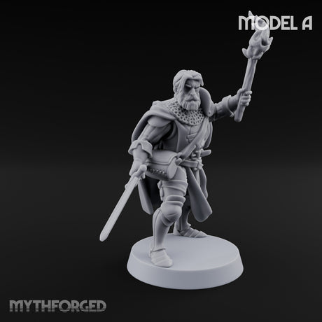 Torch And Map Bearing Tomb Raiders Miniature for Dungeons and Dragons, Pathfinder or other TTRPGs