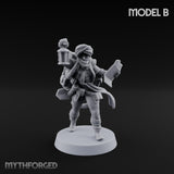 Torch And Map Bearing Tomb Raiders Miniature for Dungeons and Dragons, Pathfinder or other TTRPGs