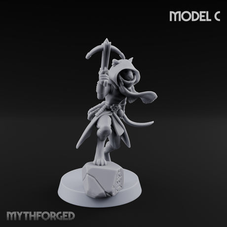 Torch And Map Bearing Tomb Raiders Miniature for Dungeons and Dragons, Pathfinder or other TTRPGs