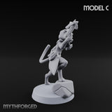 Torch And Map Bearing Tomb Raiders Miniature for Dungeons and Dragons, Pathfinder or other TTRPGs