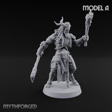 Torch Axe Bearing Saytr Barbarian Shaman A Miniature for Dungeons and Dragons, Pathfinder or other TTRPGs