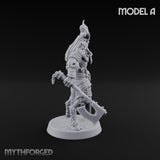 Torch Axe Bearing Saytr Barbarian Shaman A Miniature for Dungeons and Dragons, Pathfinder or other TTRPGs