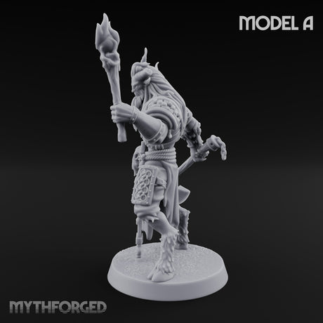 Torch Axe Bearing Saytr Barbarian Shaman A gallery 7