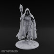 Torch Bearing Bell Ringing Human Cultist Miniature for Dungeons and Dragons, Pathfinder or other TTRPGs