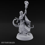 Torch Brandishing Human Monster Hunter Miniature for Dungeons and Dragons, Pathfinder or other TTRPGs
