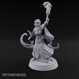 Torch Brandishing Human Monster Hunter Miniature for Dungeons and Dragons, Pathfinder or other TTRPGs