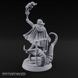 Torch Brandishing Human Monster Hunter Miniature for Dungeons and Dragons, Pathfinder or other TTRPGs