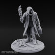 Torch Raising Canister Lugging Human Arsonist Miniature for Dungeons and Dragons, Pathfinder or other TTRPGs