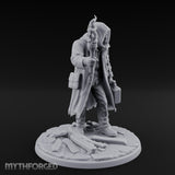 Torch Raising Canister Lugging Human Arsonist Miniature for Dungeons and Dragons, Pathfinder or other TTRPGs
