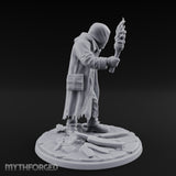 Torch Raising Canister Lugging Human Arsonist Miniature for Dungeons and Dragons, Pathfinder or other TTRPGs