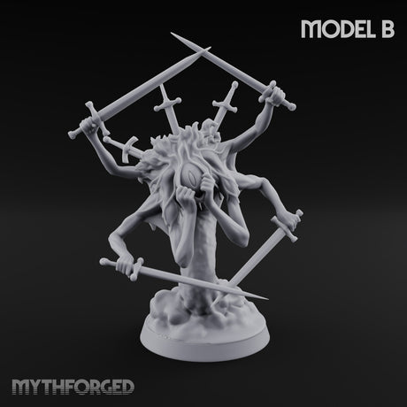 All Blades Drawn Tormentor Hecatoncheir B Miniature for Dungeons and Dragons, Pathfinder or other TTRPGs
