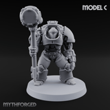 Grimdark Heavy Assault Exo-Armour Troopers Miniature for Dungeons and Dragons, Pathfinder or other TTRPGs