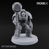 Grimdark Heavy Assault Exo-Armour Troopers Miniature for Dungeons and Dragons, Pathfinder or other TTRPGs