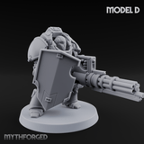 Grimdark Heavy Assault Exo-Armour Troopers Miniature for Dungeons and Dragons, Pathfinder or other TTRPGs