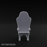 Torn-Cushion Gothic-Legged Noble Armchair Miniature for Dungeons and Dragons, Pathfinder or other TTRPGs