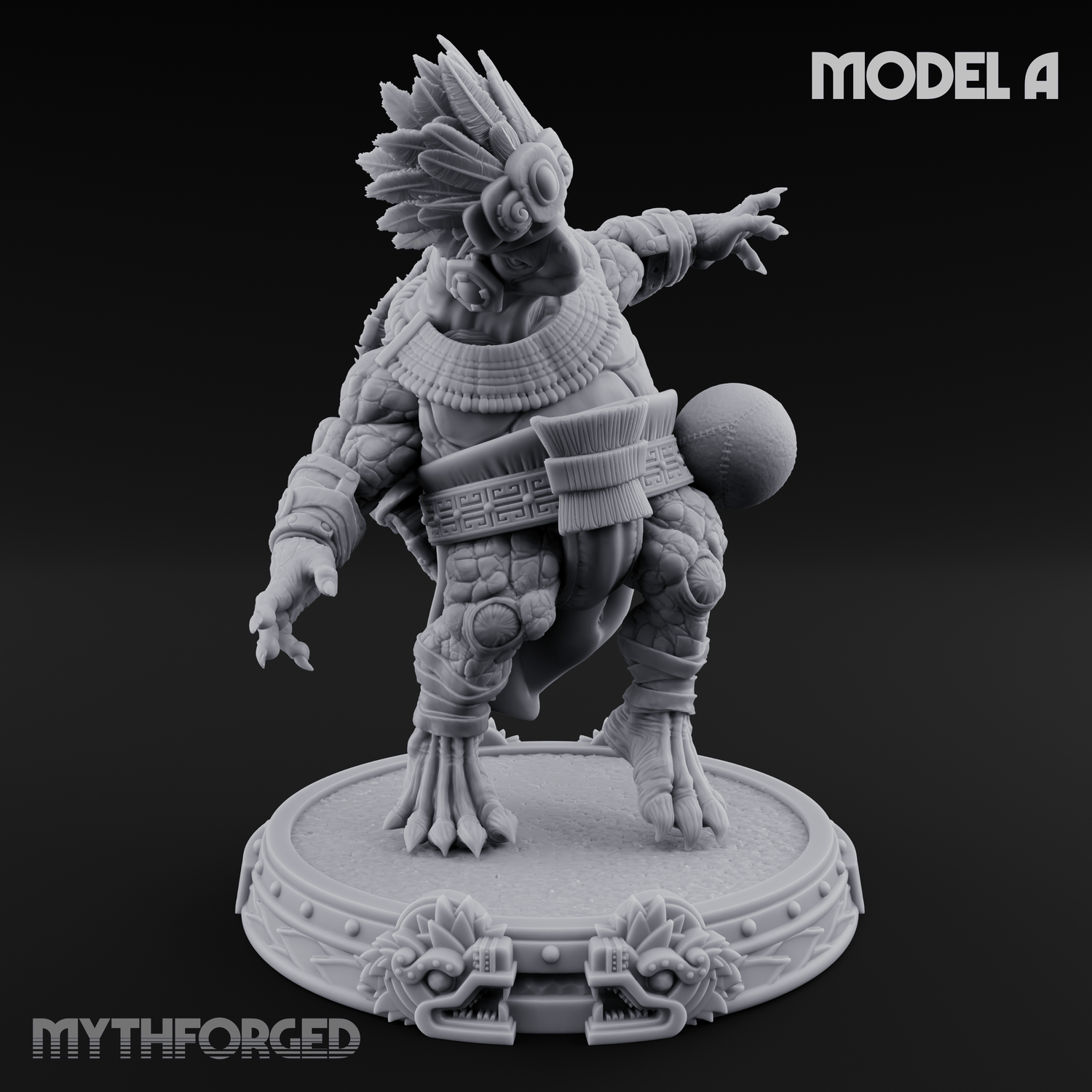 The Skull Shell Tribe Miniature for Dungeons and Dragons, Pathfinder or other TTRPGs