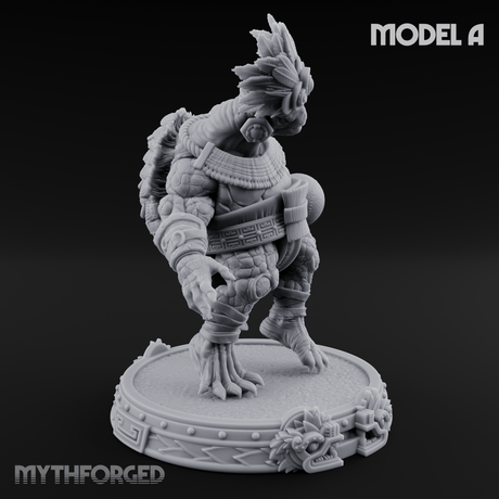 The Skull Shell Tribe Miniature for Dungeons and Dragons, Pathfinder or other TTRPGs