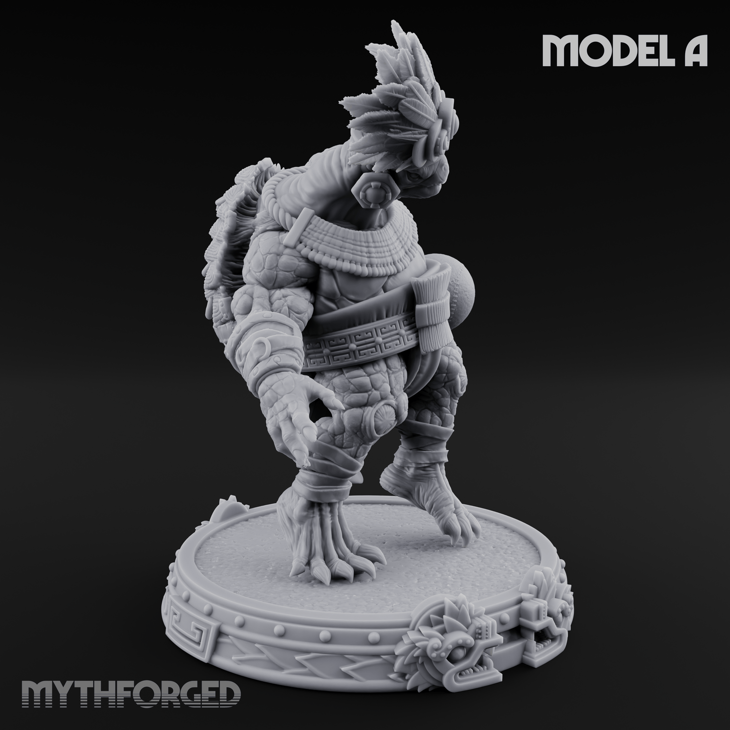 The Skull Shell Tribe A Miniature for Dungeons and Dragons, Pathfinder or other TTRPGs