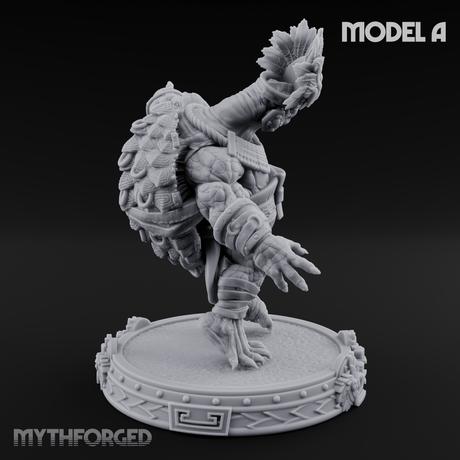 The Skull Shell Tribe A Miniature for Dungeons and Dragons, Pathfinder or other TTRPGs