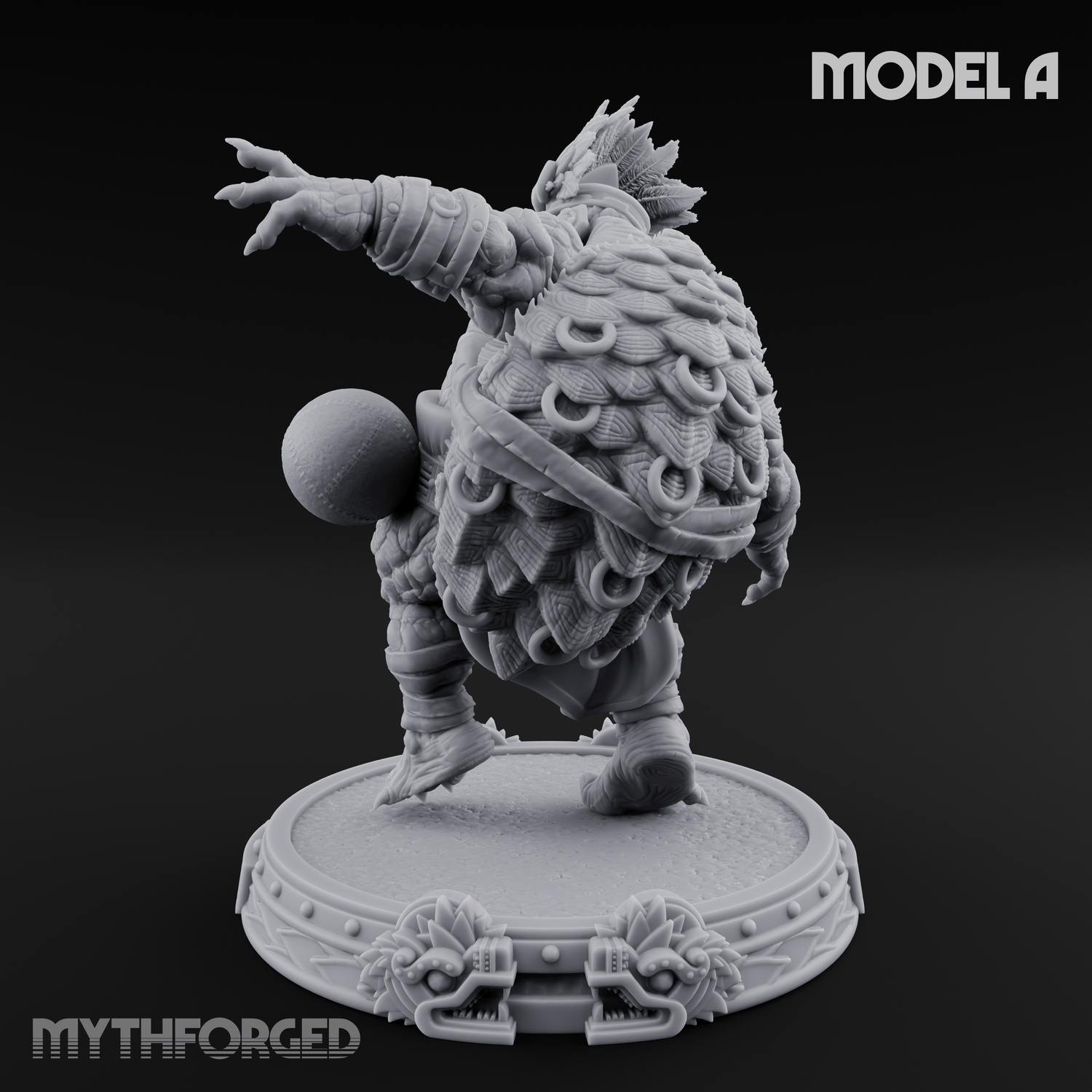 The Skull Shell Tribe A Miniature for Dungeons and Dragons, Pathfinder or other TTRPGs