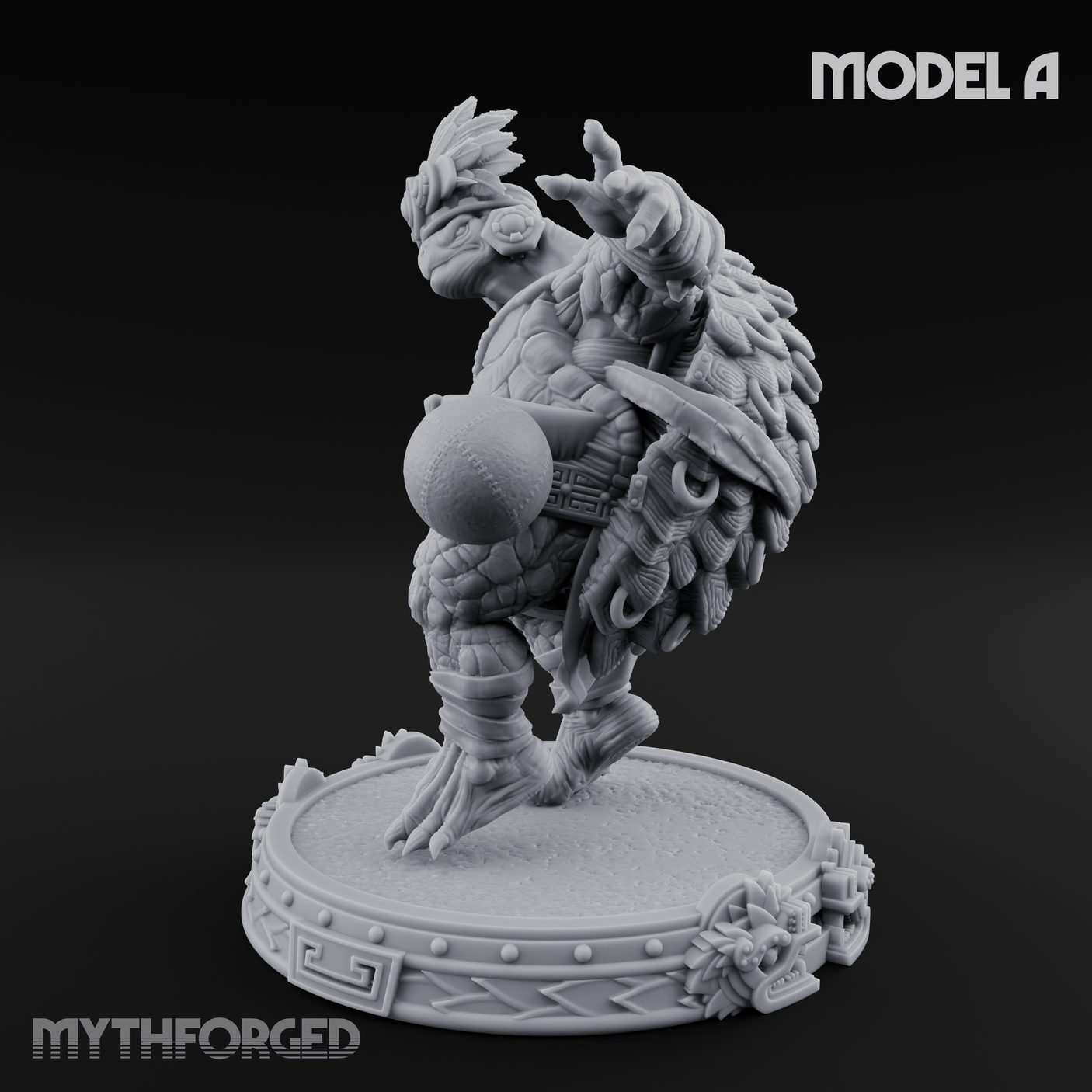 The Skull Shell Tribe A Miniature for Dungeons and Dragons, Pathfinder or other TTRPGs