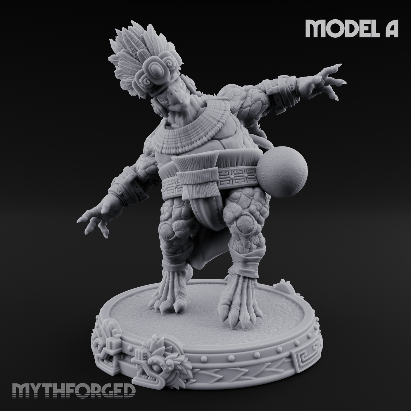 The Skull Shell Tribe A Miniature for Dungeons and Dragons, Pathfinder or other TTRPGs