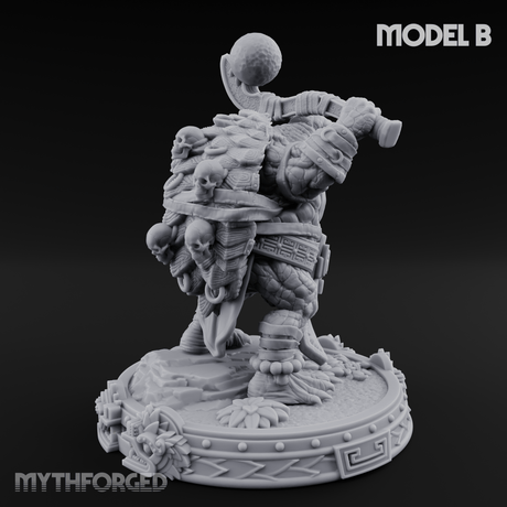 The Skull Shell Tribe B Miniature for Dungeons and Dragons, Pathfinder or other TTRPGs