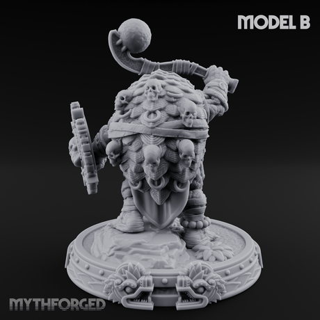 The Skull Shell Tribe B Miniature for Dungeons and Dragons, Pathfinder or other TTRPGs