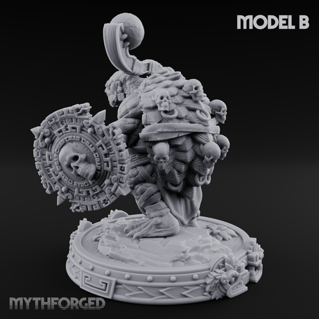 The Skull Shell Tribe B Miniature for Dungeons and Dragons, Pathfinder or other TTRPGs