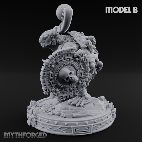 The Skull Shell Tribe B Miniature for Dungeons and Dragons, Pathfinder or other TTRPGs
