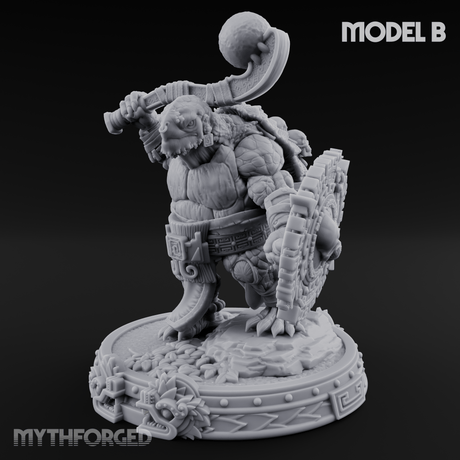 The Skull Shell Tribe B Miniature for Dungeons and Dragons, Pathfinder or other TTRPGs