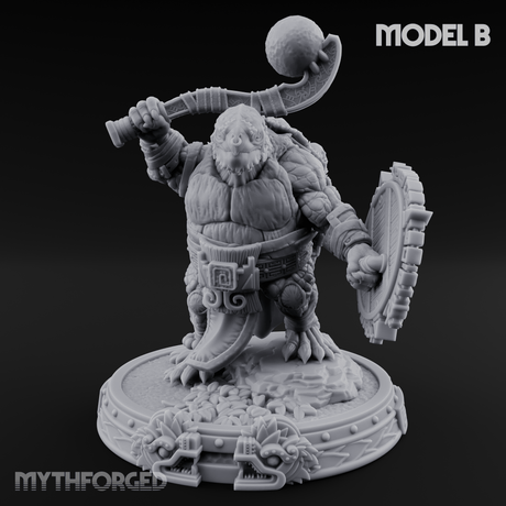The Skull Shell Tribe B Miniature for Dungeons and Dragons, Pathfinder or other TTRPGs