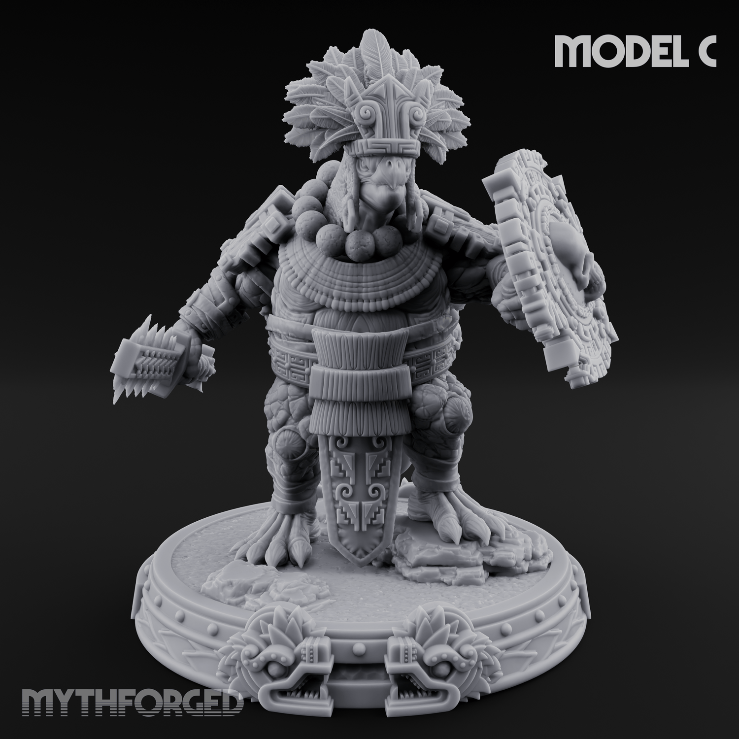 The Skull Shell Tribe Miniature for Dungeons and Dragons, Pathfinder or other TTRPGs