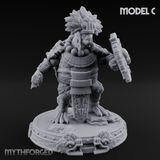 The Skull Shell Tribe C Miniature for Dungeons and Dragons, Pathfinder or other TTRPGs