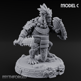 The Skull Shell Tribe Miniature for Dungeons and Dragons, Pathfinder or other TTRPGs