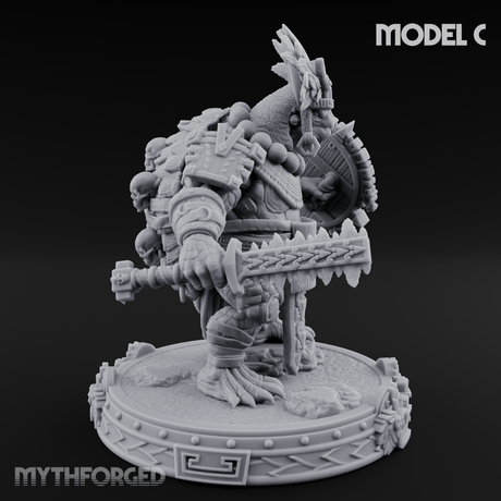 The Skull Shell Tribe C Miniature for Dungeons and Dragons, Pathfinder or other TTRPGs