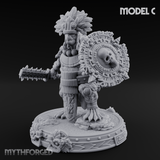 The Skull Shell Tribe C Miniature for Dungeons and Dragons, Pathfinder or other TTRPGs