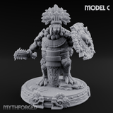 The Skull Shell Tribe C Miniature for Dungeons and Dragons, Pathfinder or other TTRPGs