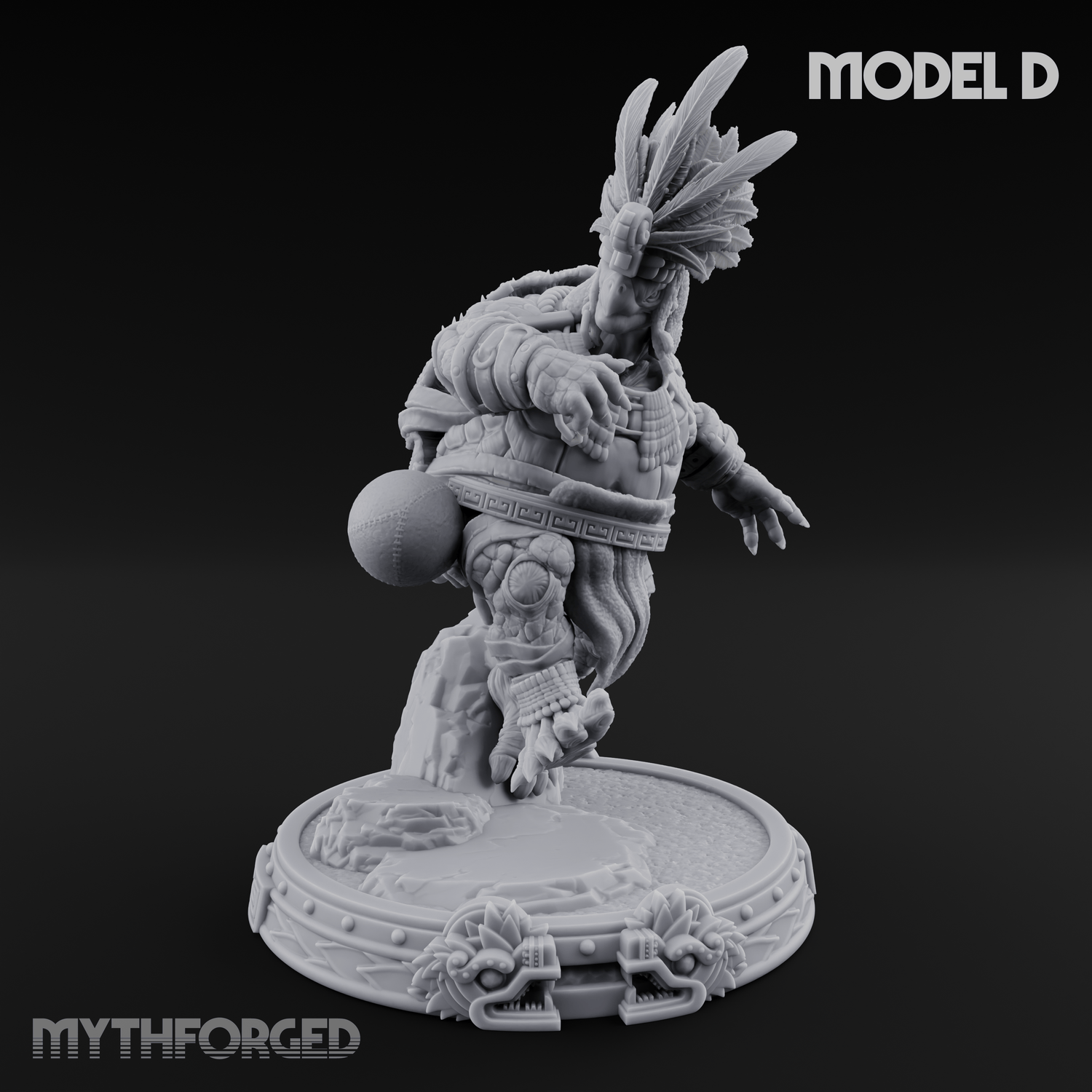 The Skull Shell Tribe Miniature for Dungeons and Dragons, Pathfinder or other TTRPGs