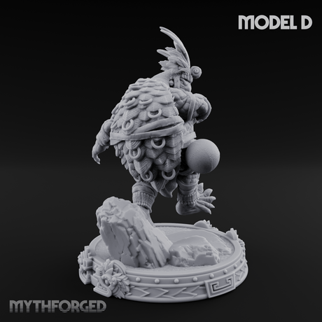 The Skull Shell Tribe D Miniature for Dungeons and Dragons, Pathfinder or other TTRPGs
