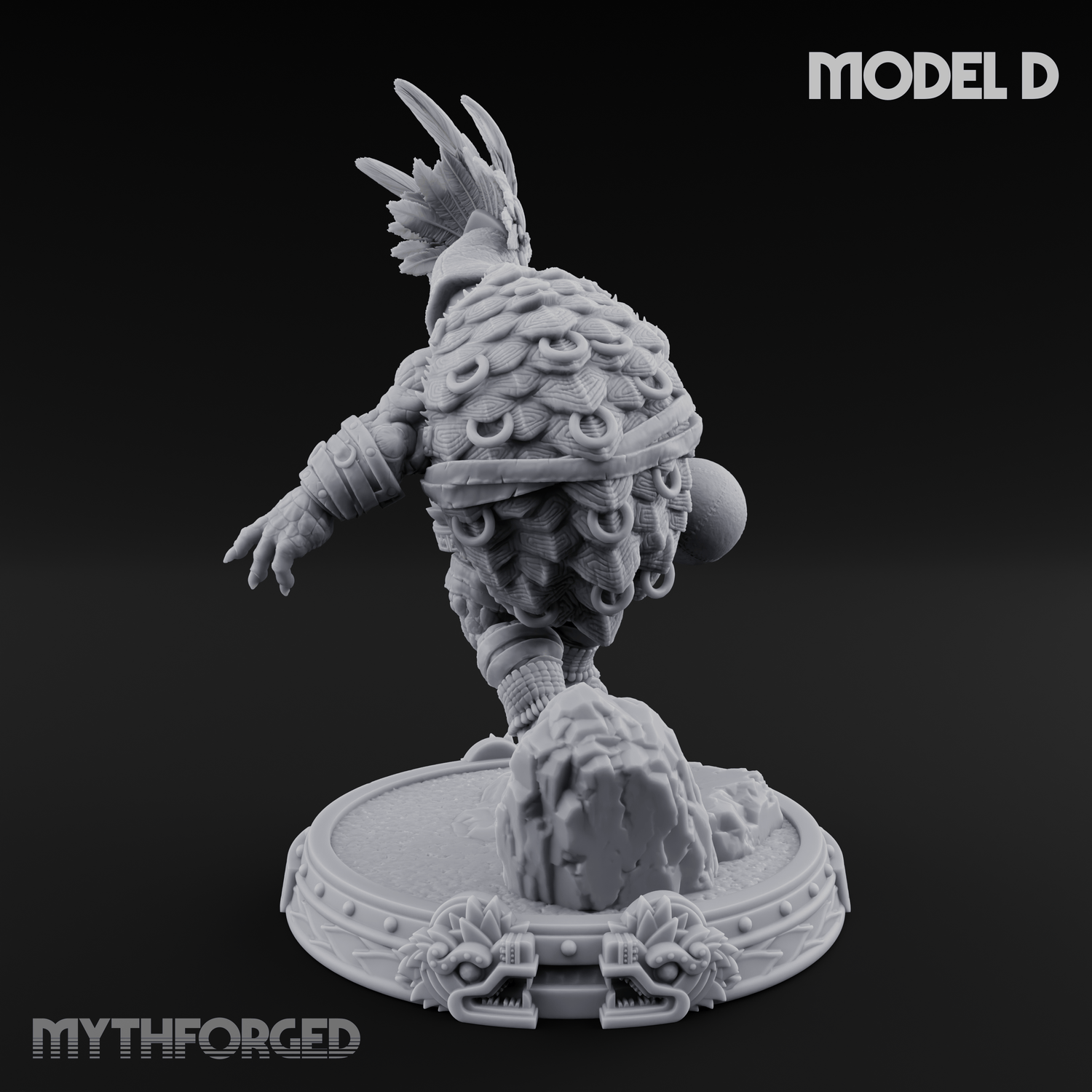 The Skull Shell Tribe D Miniature for Dungeons and Dragons, Pathfinder or other TTRPGs