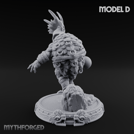 The Skull Shell Tribe D Miniature for Dungeons and Dragons, Pathfinder or other TTRPGs