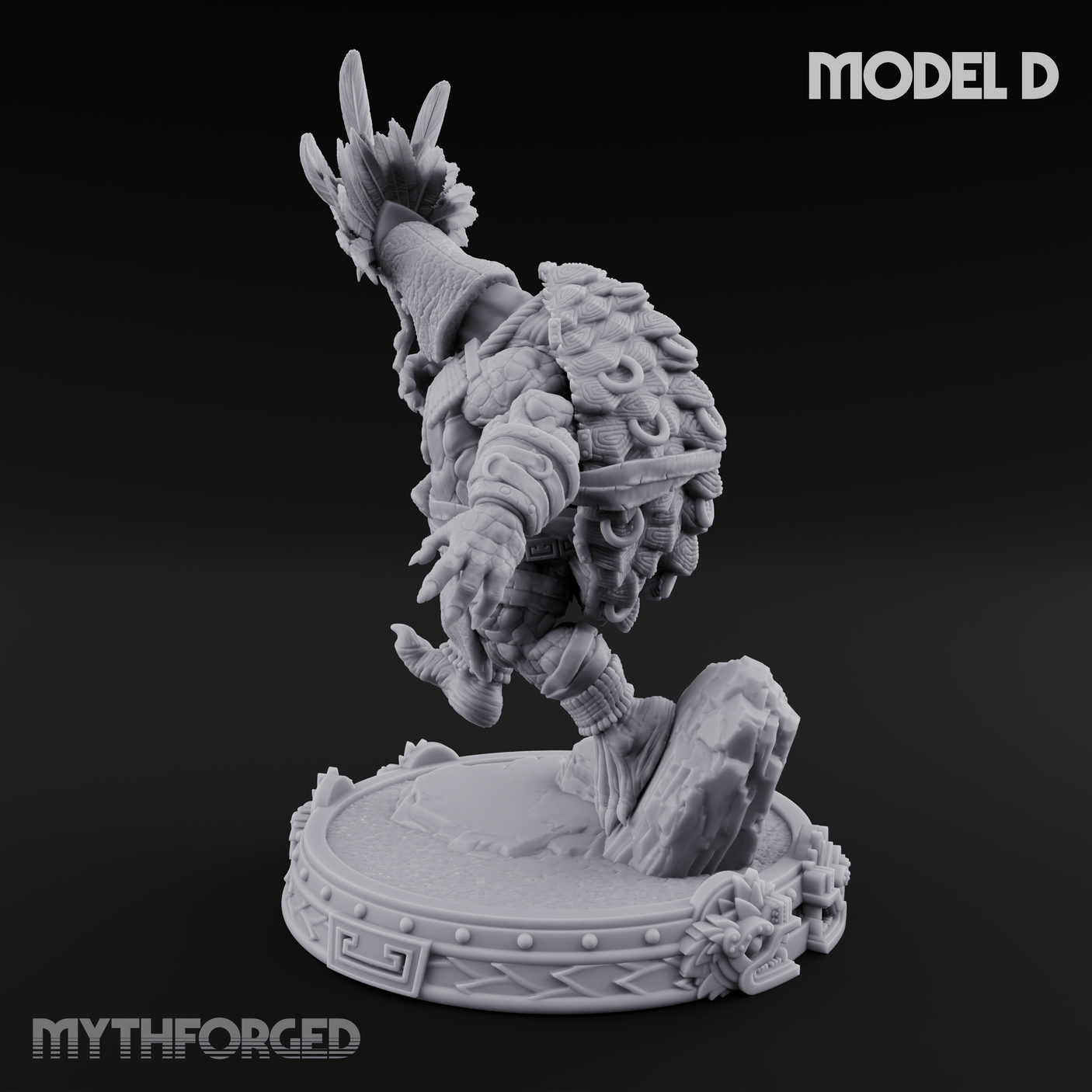 The Skull Shell Tribe D Miniature for Dungeons and Dragons, Pathfinder or other TTRPGs