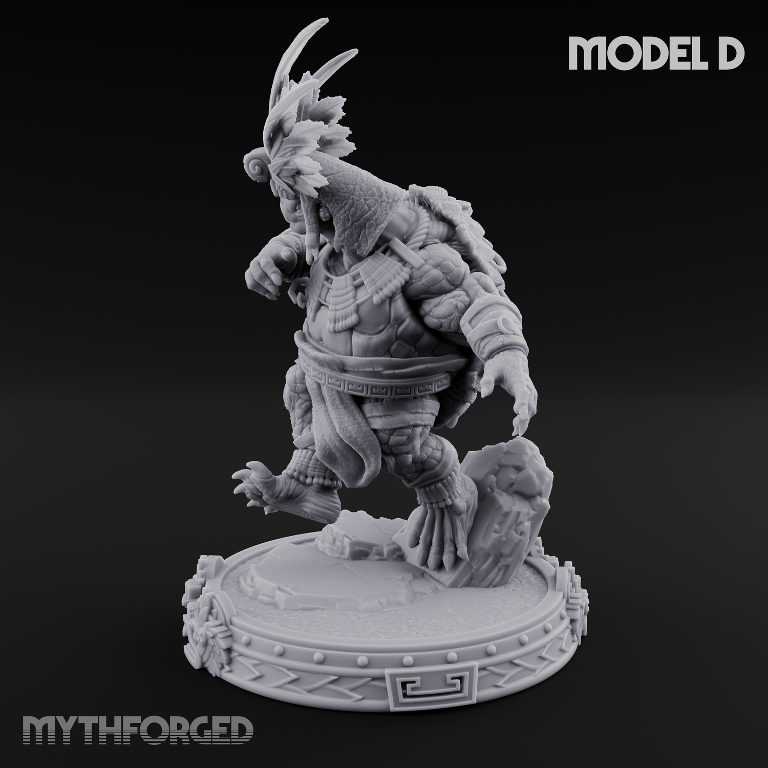 The Skull Shell Tribe D Miniature for Dungeons and Dragons, Pathfinder or other TTRPGs