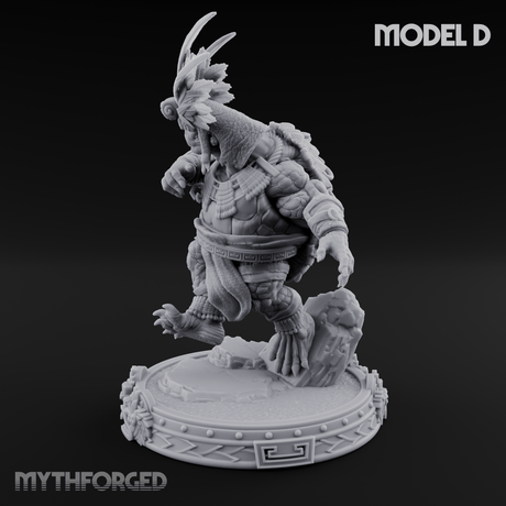The Skull Shell Tribe D Miniature for Dungeons and Dragons, Pathfinder or other TTRPGs