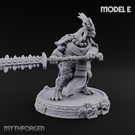 The Skull Shell Tribe E Miniature for Dungeons and Dragons, Pathfinder or other TTRPGs