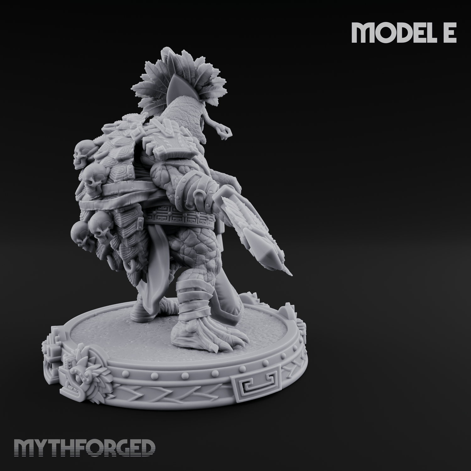 The Skull Shell Tribe E Miniature for Dungeons and Dragons, Pathfinder or other TTRPGs