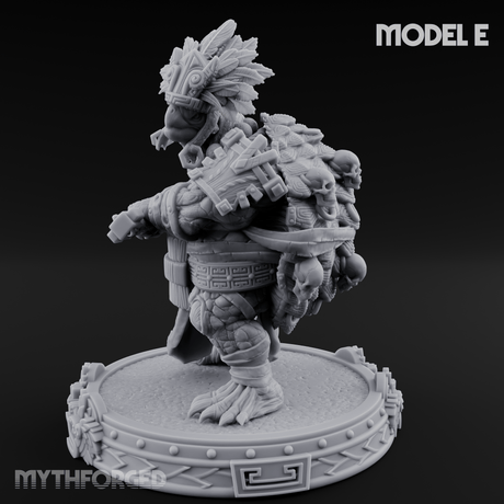 The Skull Shell Tribe E Miniature for Dungeons and Dragons, Pathfinder or other TTRPGs